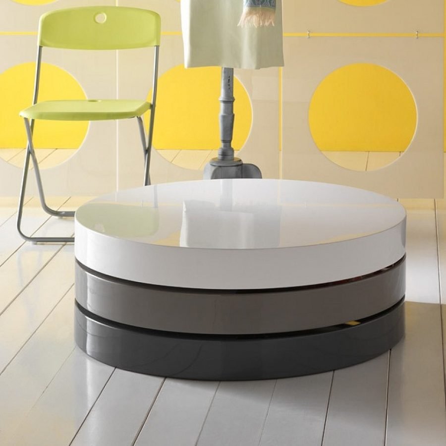 Table basse moderne tricolore